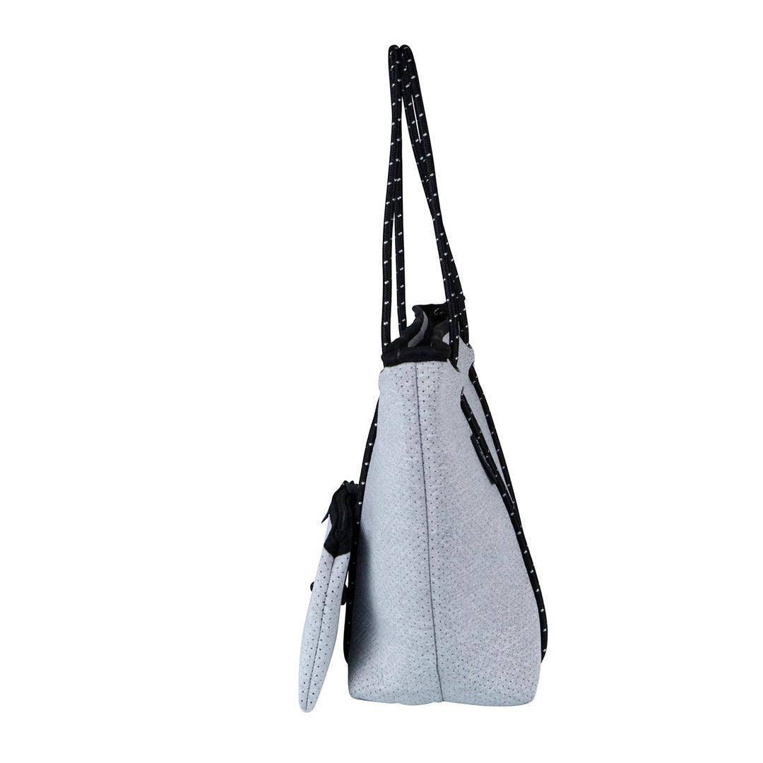 BOUTIQUE Neoprene Tote Bag With Zip - LIGHT MARLE-BOUTIQUE Neoprene Tote Bag With Zip - LIGHT MARLE - Willow Bay -Offering gorgeous chic style & functionality, our light marle boutique neoprene tote bags are ideal for everyday use. Free shipping for AU & NZ. Shop now!-neoprene bag-shopping bag-handbag-travel bag-washable-vegan bag-Willow Bay Australia