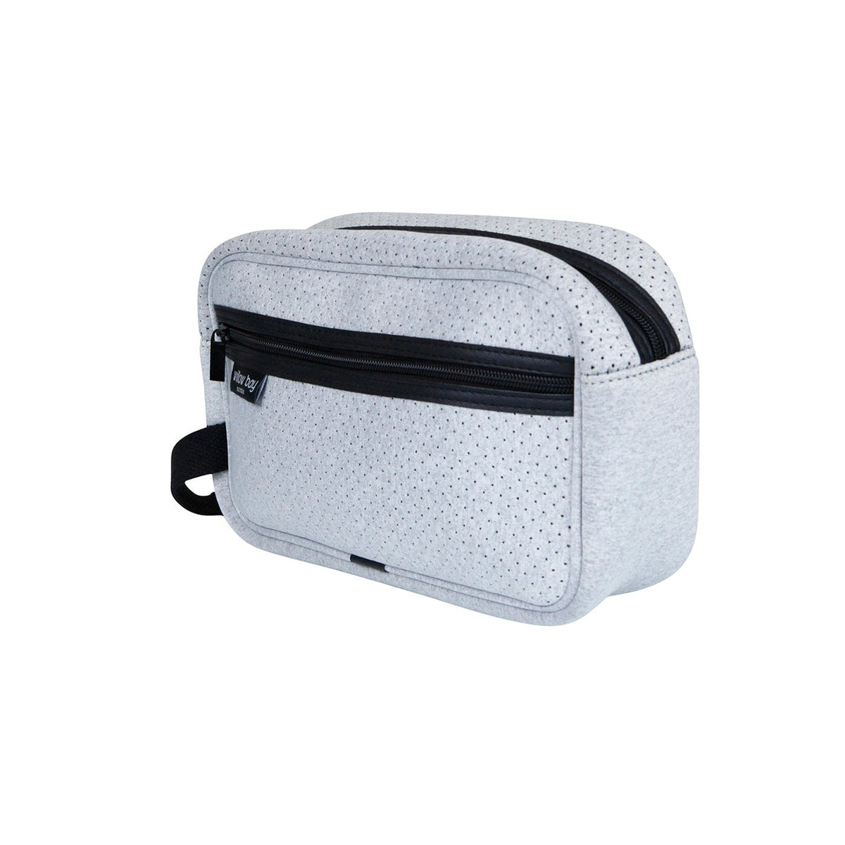 COSMETIC Bag Neoprene - LIGHT MARLE-Toiletry Bag-Willow Bay Australia