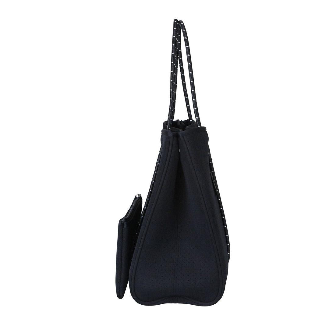 DAYDREAMER Neoprene Tote Bag With Closure - BLACK-DAYDREAMER Neoprene Tote Bag With Closure - BLACK - Willow Bay-Stunning, stylish and functional, our black daydreamer neoprene tote bags are perfect for everyday use. Free shipping for AU & NZ. Shop Now!
-neoprene bag-shopping bag-handbag-travel bag-washable-vegan bag-Willow Bay Australia