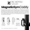 RE-ACTIVE SPORT Magnetic Gym Caddy - BLACK DENIM