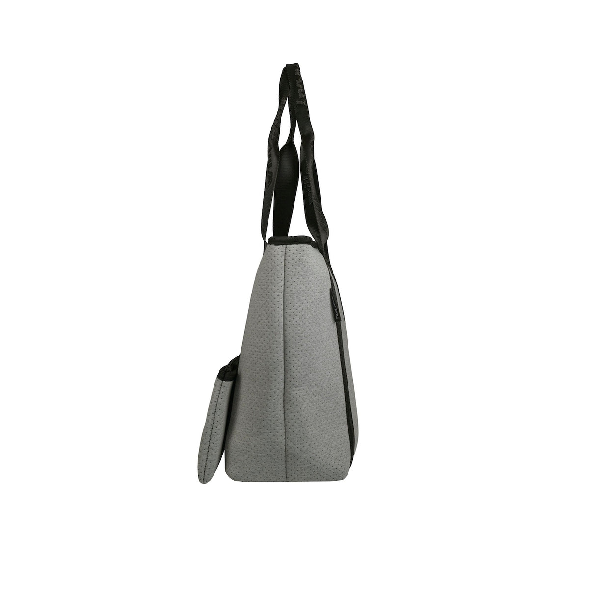 BOUTIQUE TRAVEL Neoprene Tote Bag With Zip (with luggage/trolley sleeve) - LIGHT MARLE