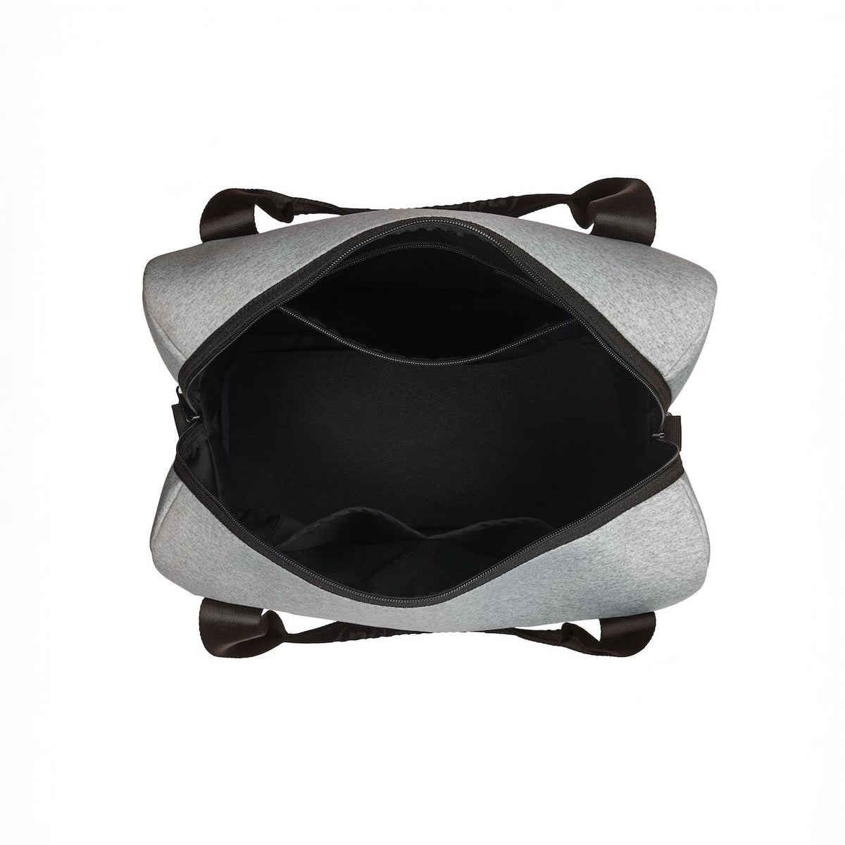 VOGUE TRAVEL DUFFEL Bag (with luggage/trolley sleeve) - Light Marle (Black Handle)