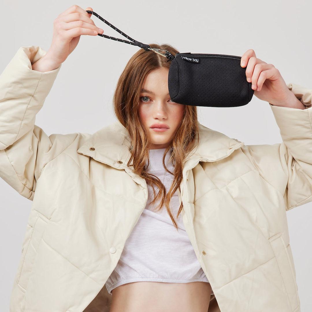 WRISTLET Neoprene - BLACK-clutch-sports bag-neoprene bag-running bag-pouch-toiletries bag-cosmetic bag-Willow Bay Australia