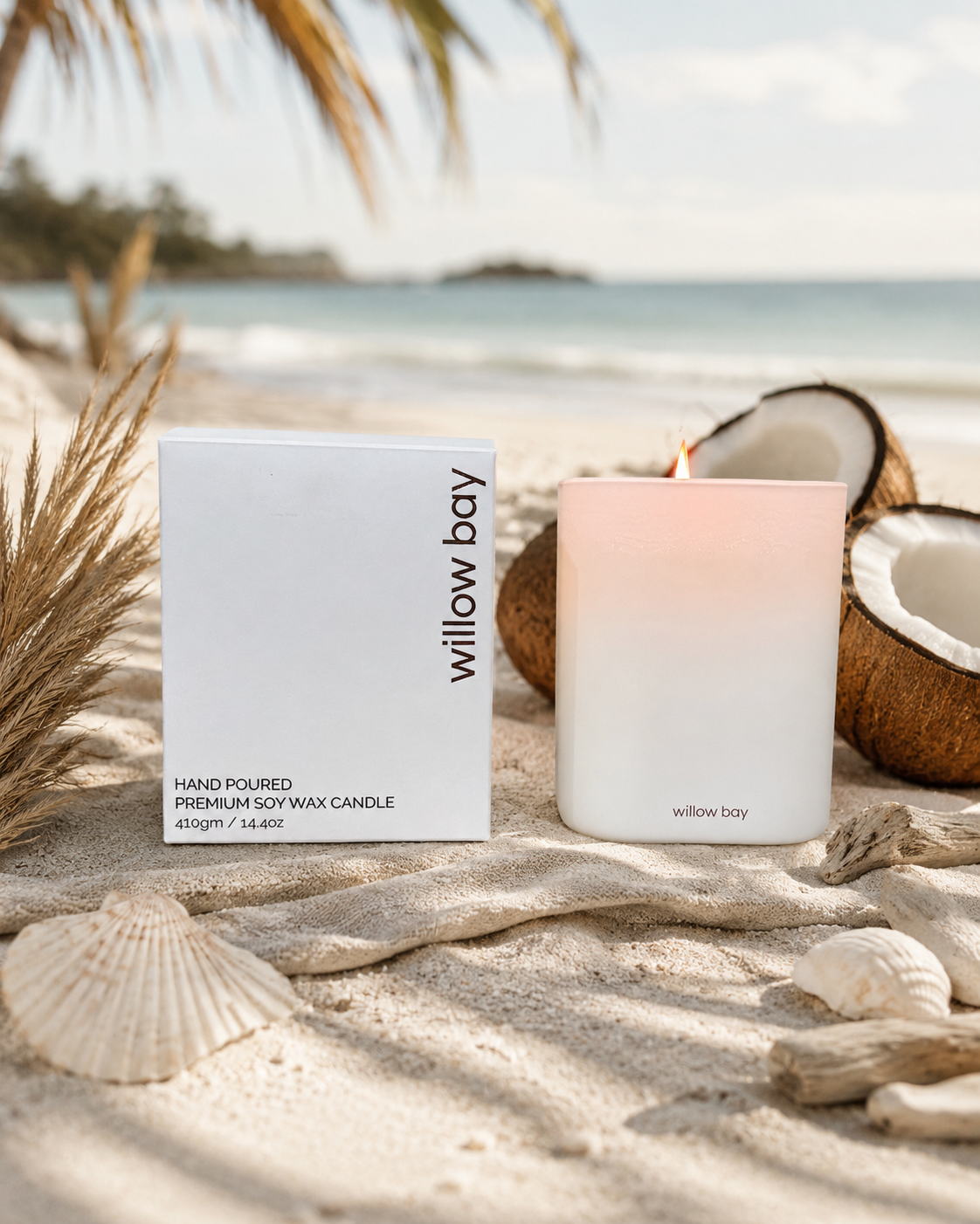 Premium Soy Candle  - Coastal Coconut