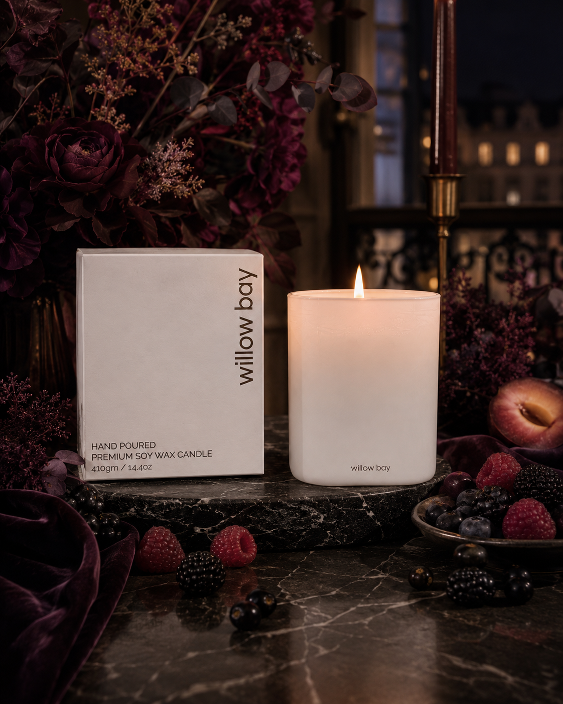 Premium Soy Candle  - Midnight Berry Bliss