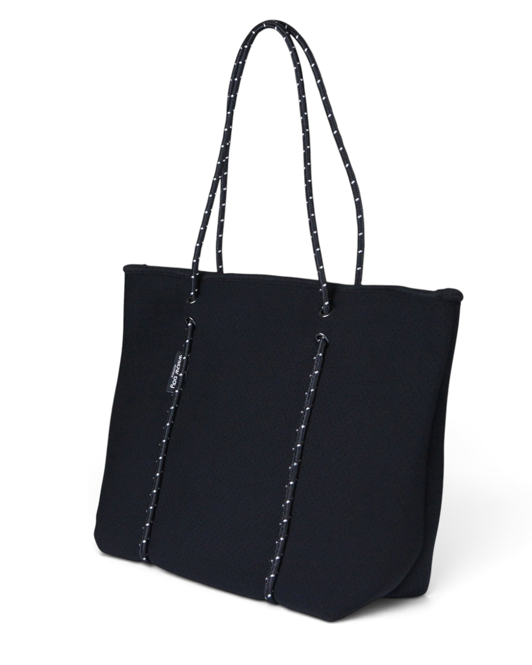 BOUTIQUEネオプレントートバッグジップ付き-ブラック