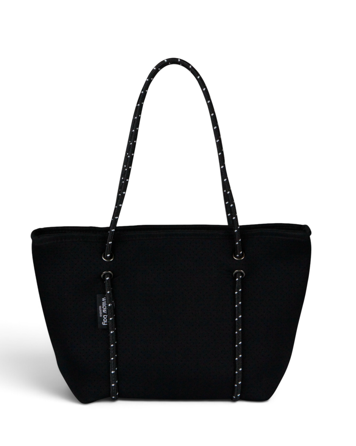 BOUTIQUEMINIネオプレントートバッグジップ付き-ブラック
