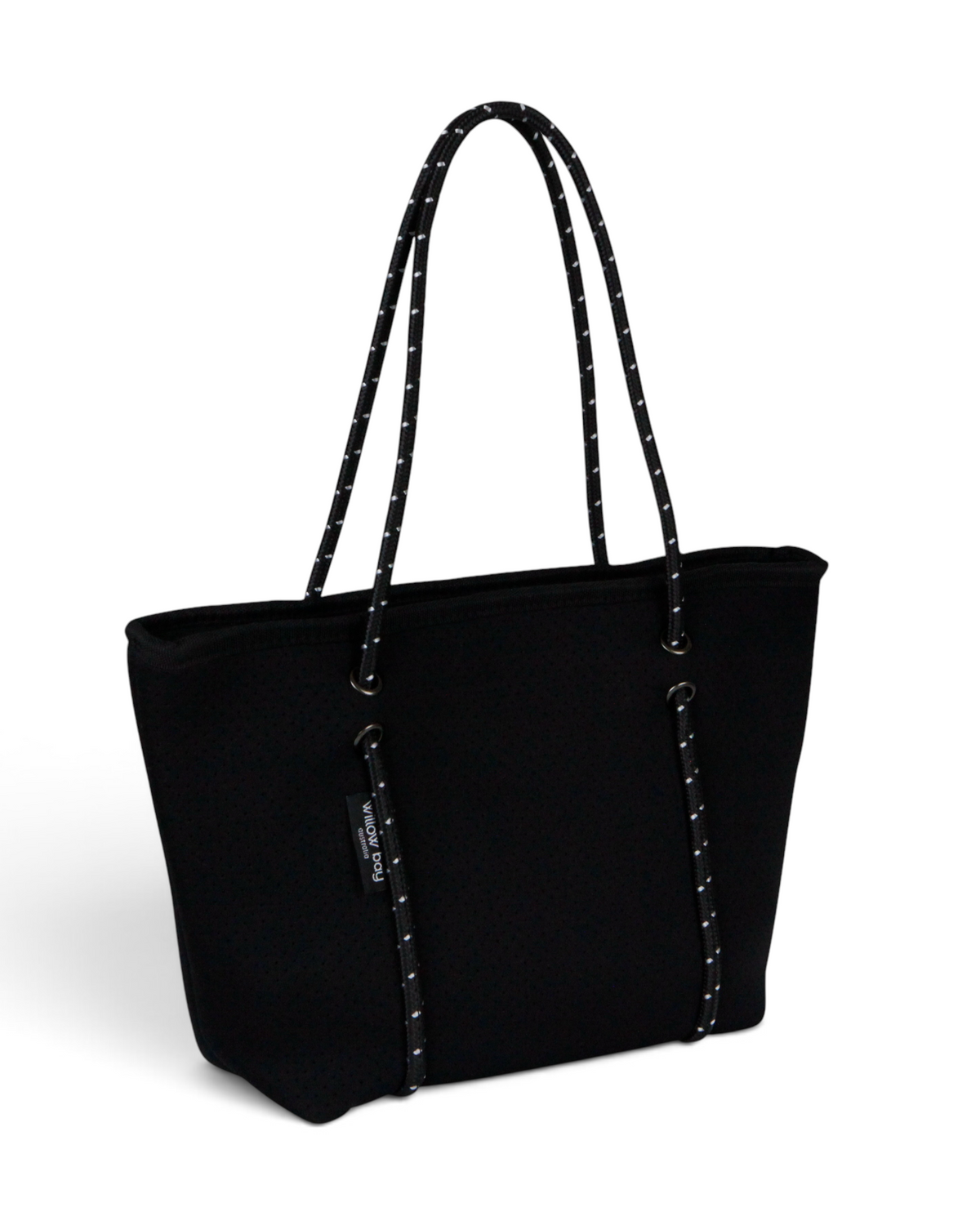 BOUTIQUEMINIネオプレントートバッグジップ付き-ブラック