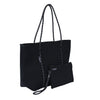 BOUTIQUE Neoprene Tote Bag With Zip - BLACK-BOUTIQUE Neoprene Tote Bag With Zip - BLACK - Willow Bay -Offering gorgeous chic style & functionality, our black Boutique Neoprene Tote bags are ideal for everyday use. Free shipping for AU & NZ. Shop Now!-neoprene bag-shopping bag-handbag-travel bag-washable-vegan bag-Willow Bay Australia