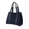 DAYDREAMER BRANDED Neoprene Tote Bag - BLACK-neoprene bag-shopping bag-handbag-travel bag-washable-vegan bag-Willow Bay Australia