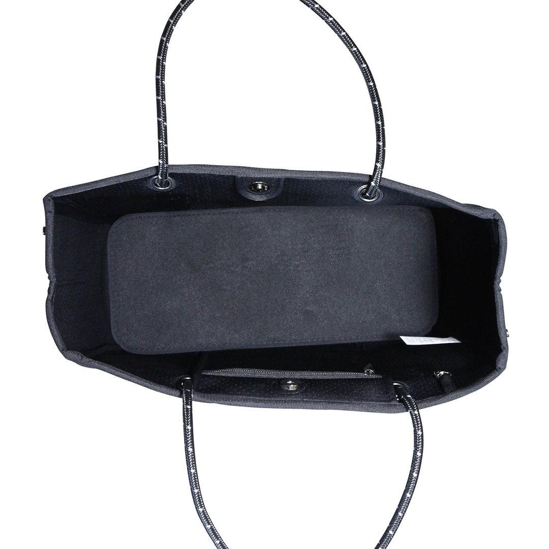 DAYDREAMER Neoprene Tote Bag with Closure - LIGHT MARLE by