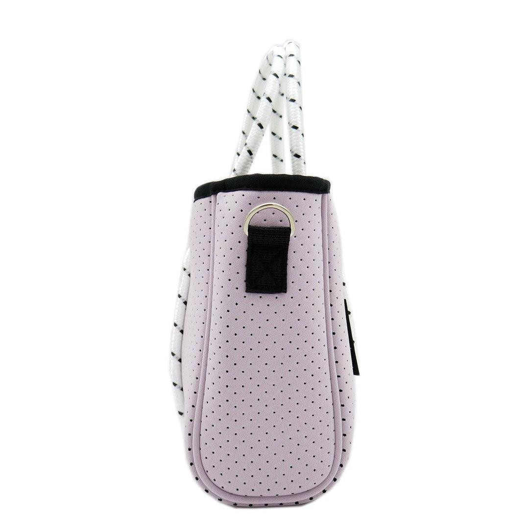 DAYDREAMER TINY Neoprene Tote Bag With Closure - SOFT LILAC-neoprene bag-shopping bag-handbag-travel bag-washable-vegan bag-Willow Bay Australia