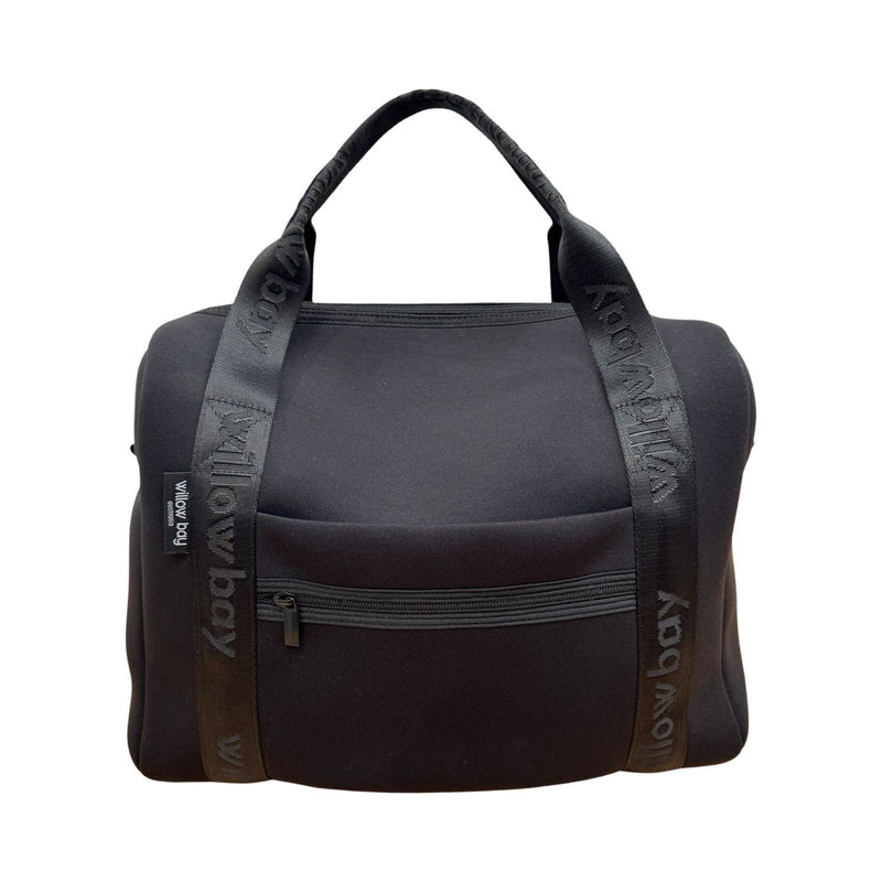 VOGUE TRAVEL DUFFEL Bag (with luggage/trolley sleeve) - Black-Willow Bay Australia