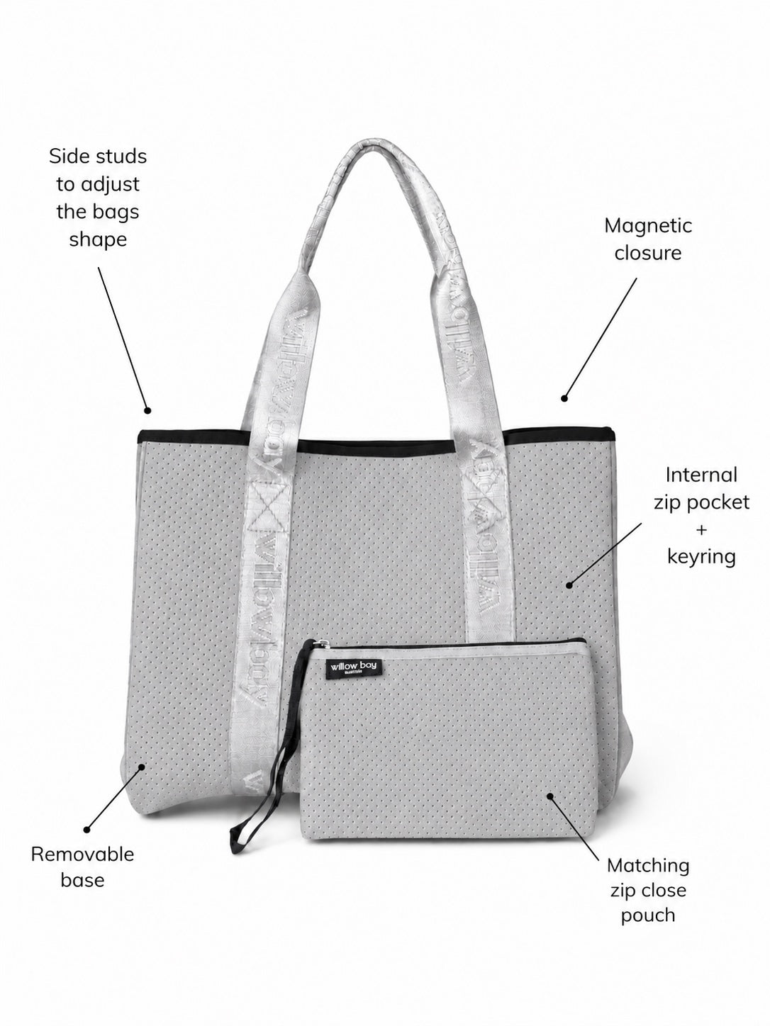 Daydreamer Branded Tote - Light Grey